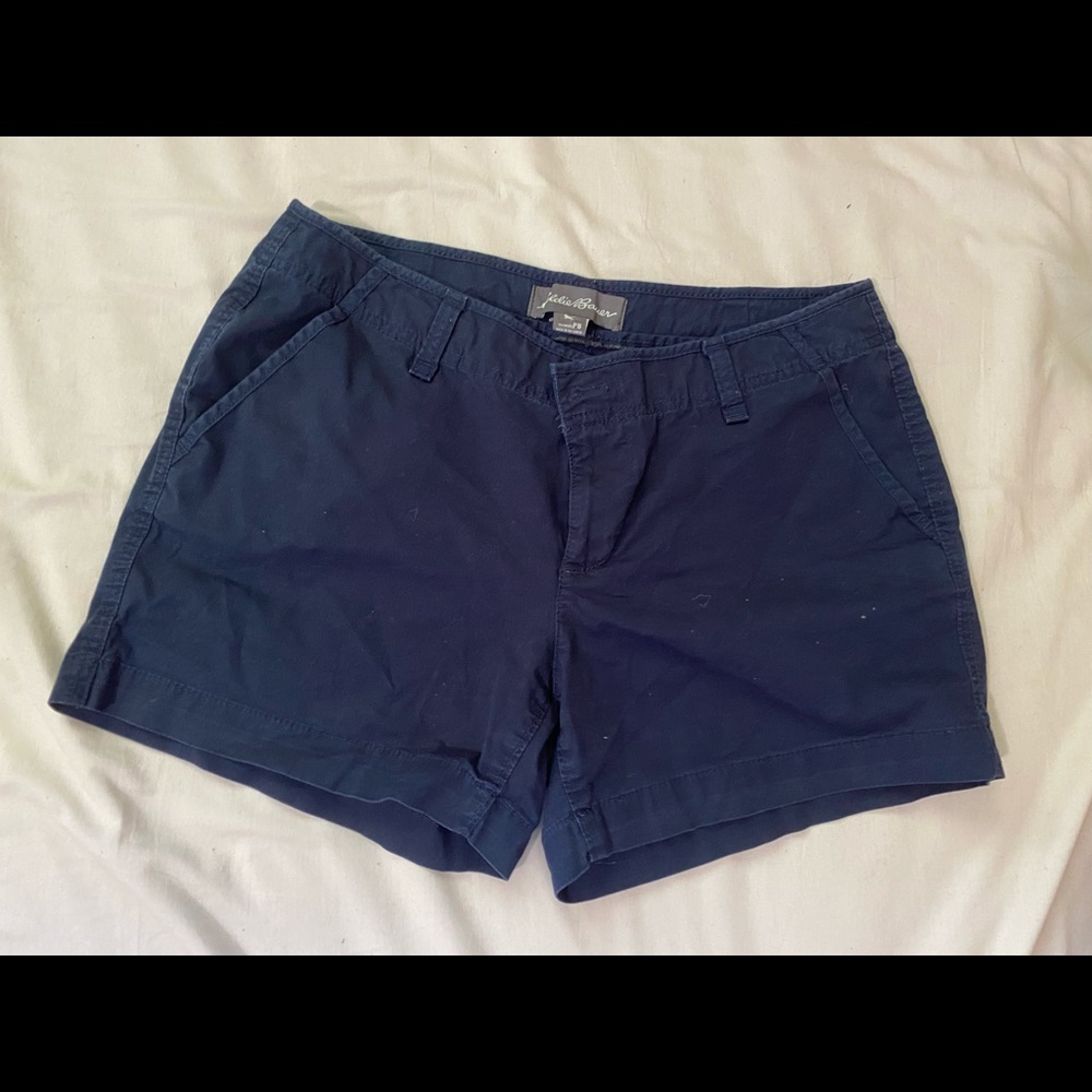 Eddie Bauer navy chino shorts